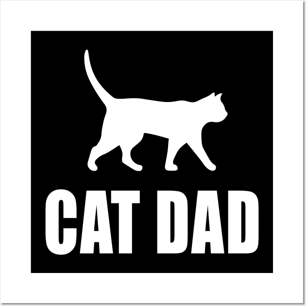 Cat Dad Wall Art by newledesigns